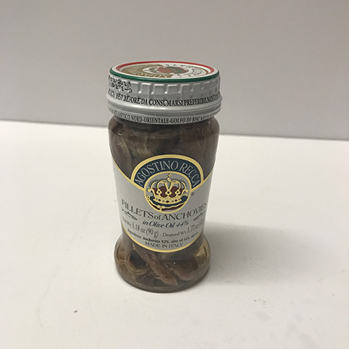 Recca Anchovies rolled in capers 3.18OZ Jar