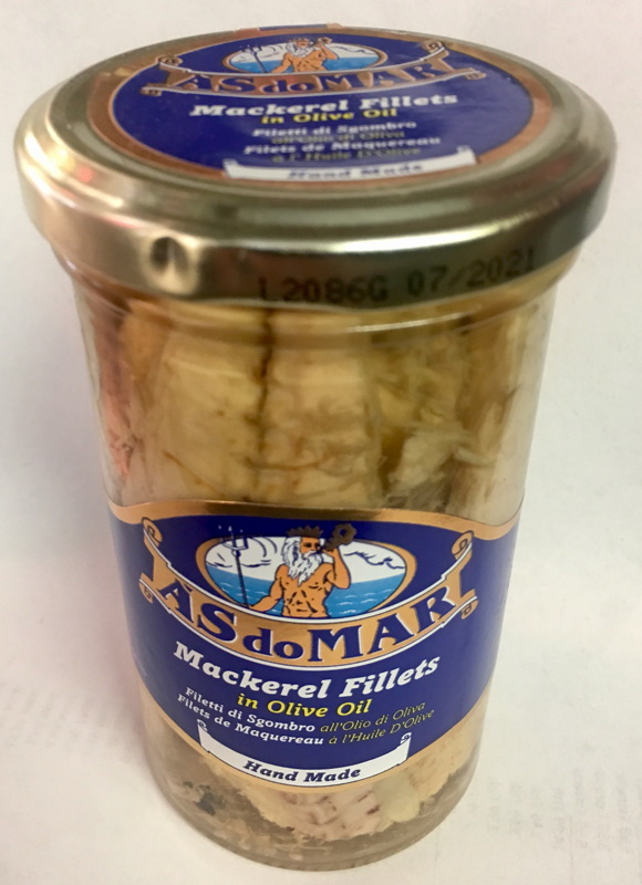 Sgombro (Mackerel)Fillets in olive oil As Do Mar