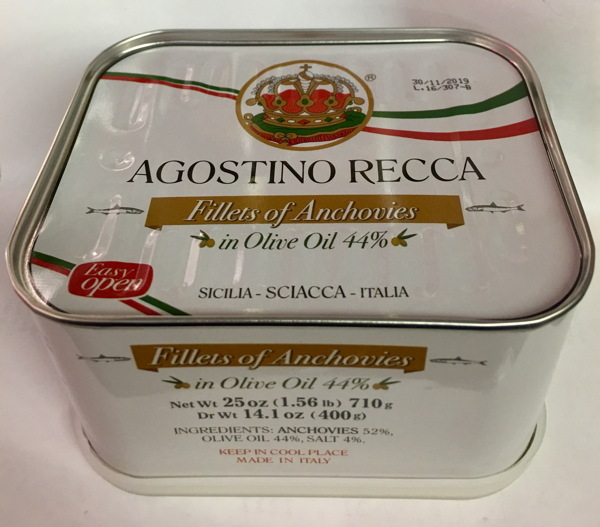 Recca Anchovies in pure olive oil 25 oz