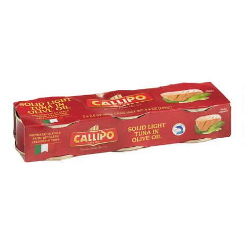 Callipo Italian Imported Tuna Fish 2.8oz 3Pk