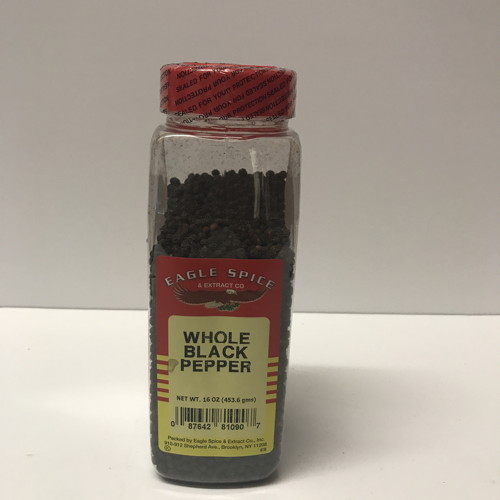 Whole Black Pepper 16oz.