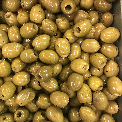 Green Sicilian Pitted Olives